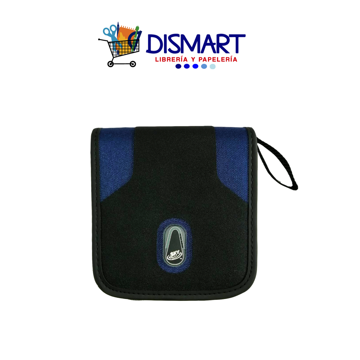 Estuche Para CD/DVD Azul/Negro