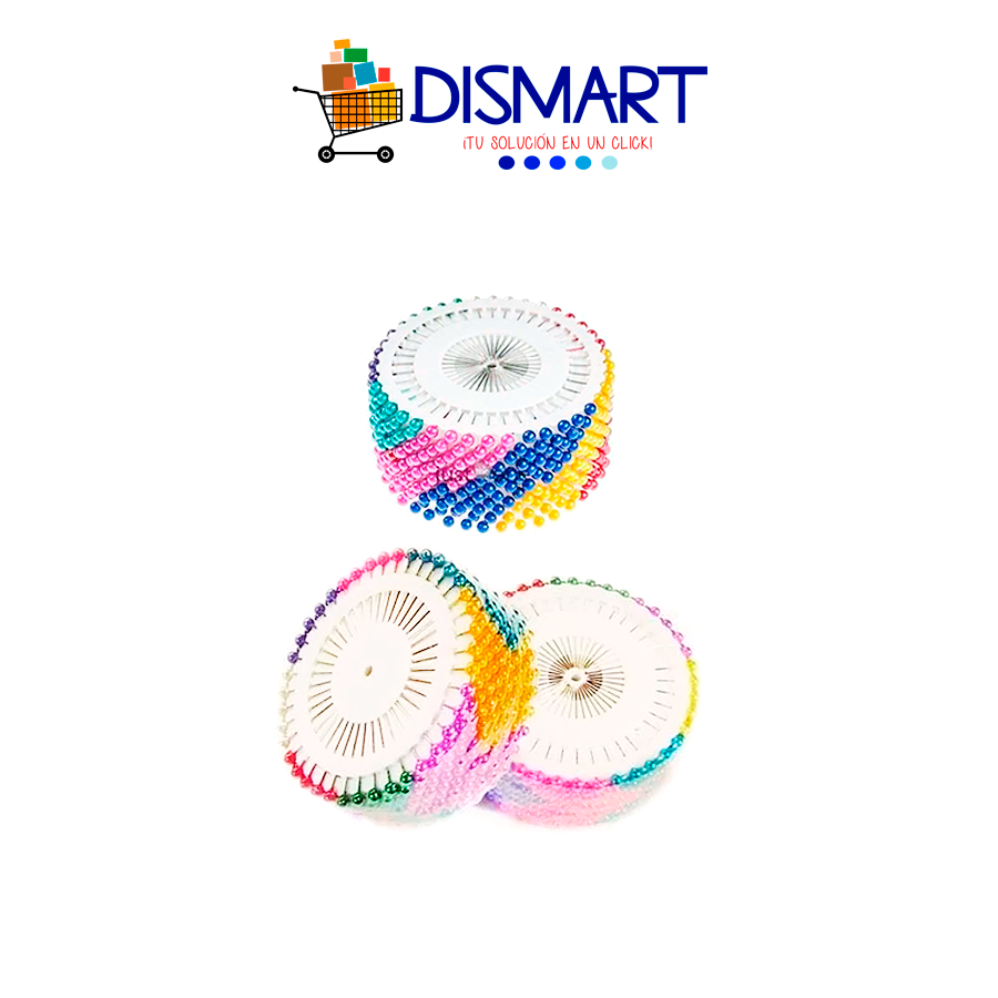 Aguja/Alfiler de Cabeza de Colores