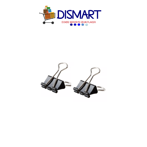 Binder Clip (Prensa Papeles) Negro - 15mm
