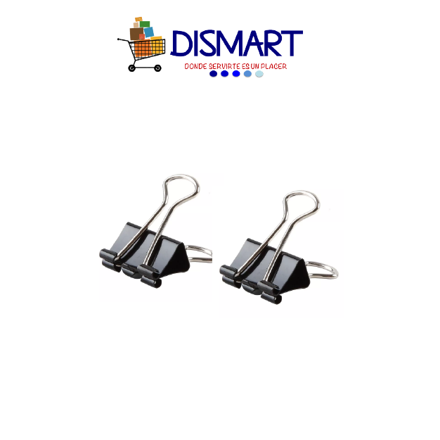Binder Clip (Prensa Papeles) Negro - 19mm