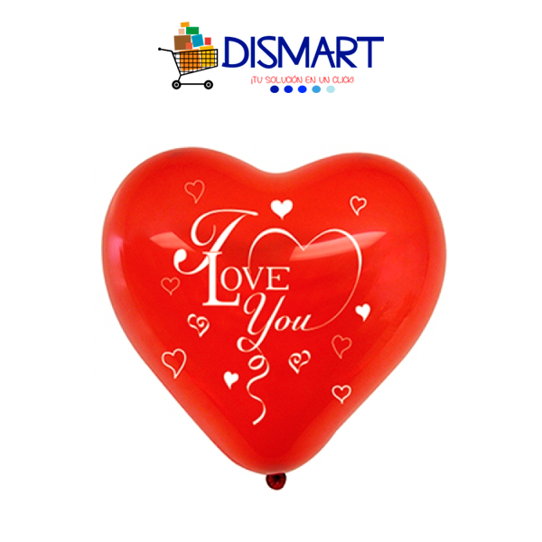 Globo Corazón #12 I Love You Corazón 12pcs. Flexouniversal