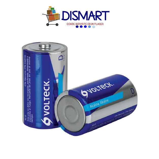 Baterías recargables D 400mA.  Blister x 2. Volteck