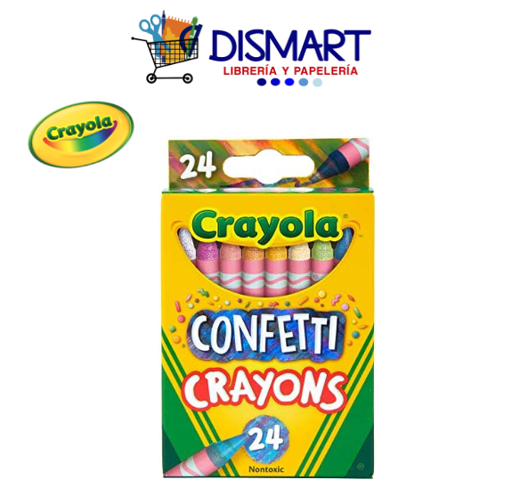 Crayon de Cera Crayola 24 Colores CONFETTI