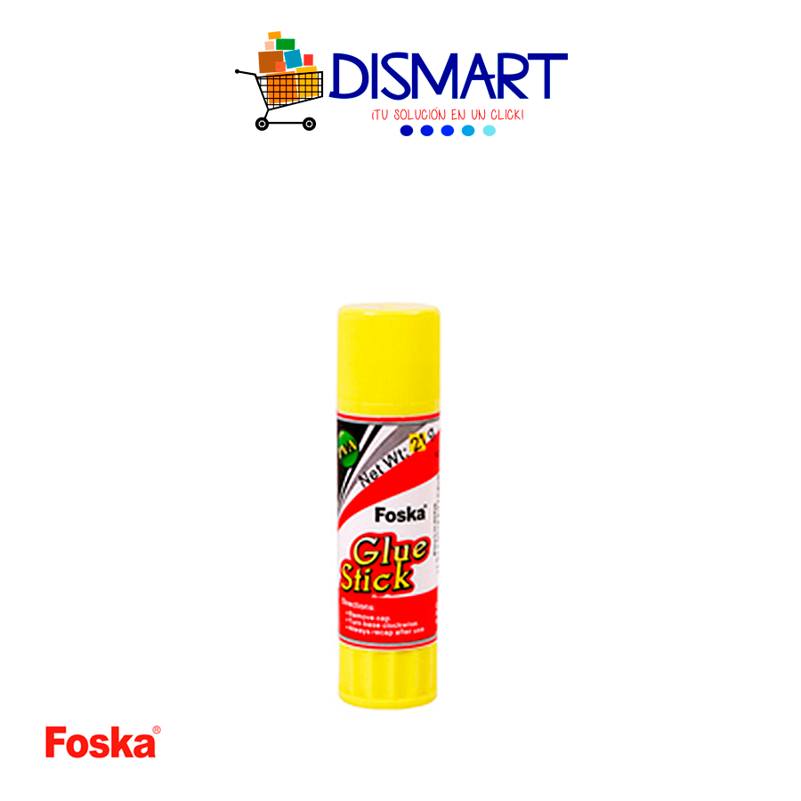 Goma Barra Escolar 8G Blanco Foska