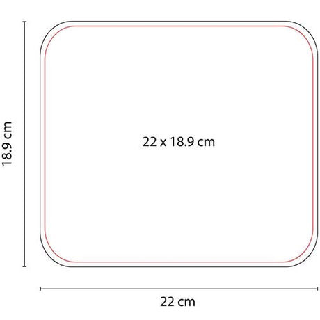 Mouse Pad Plano Rectangular. Azul
