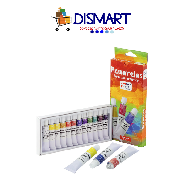 Acuarela Tubo 12 Col. Profesional Fast