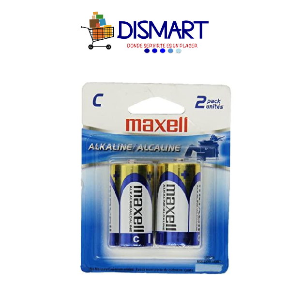 Batería Alcalina C Blíster x 2. Maxell