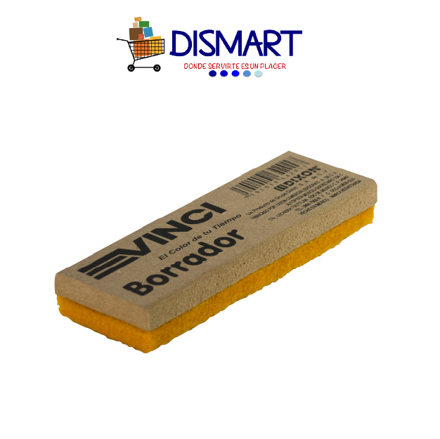 Almohadilla Pizarrón Base Madera Felpa Amarilla Vinci