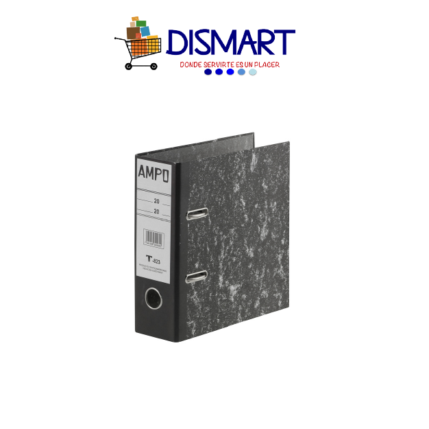 Archivador Material Carton 1/2 Carta Negro