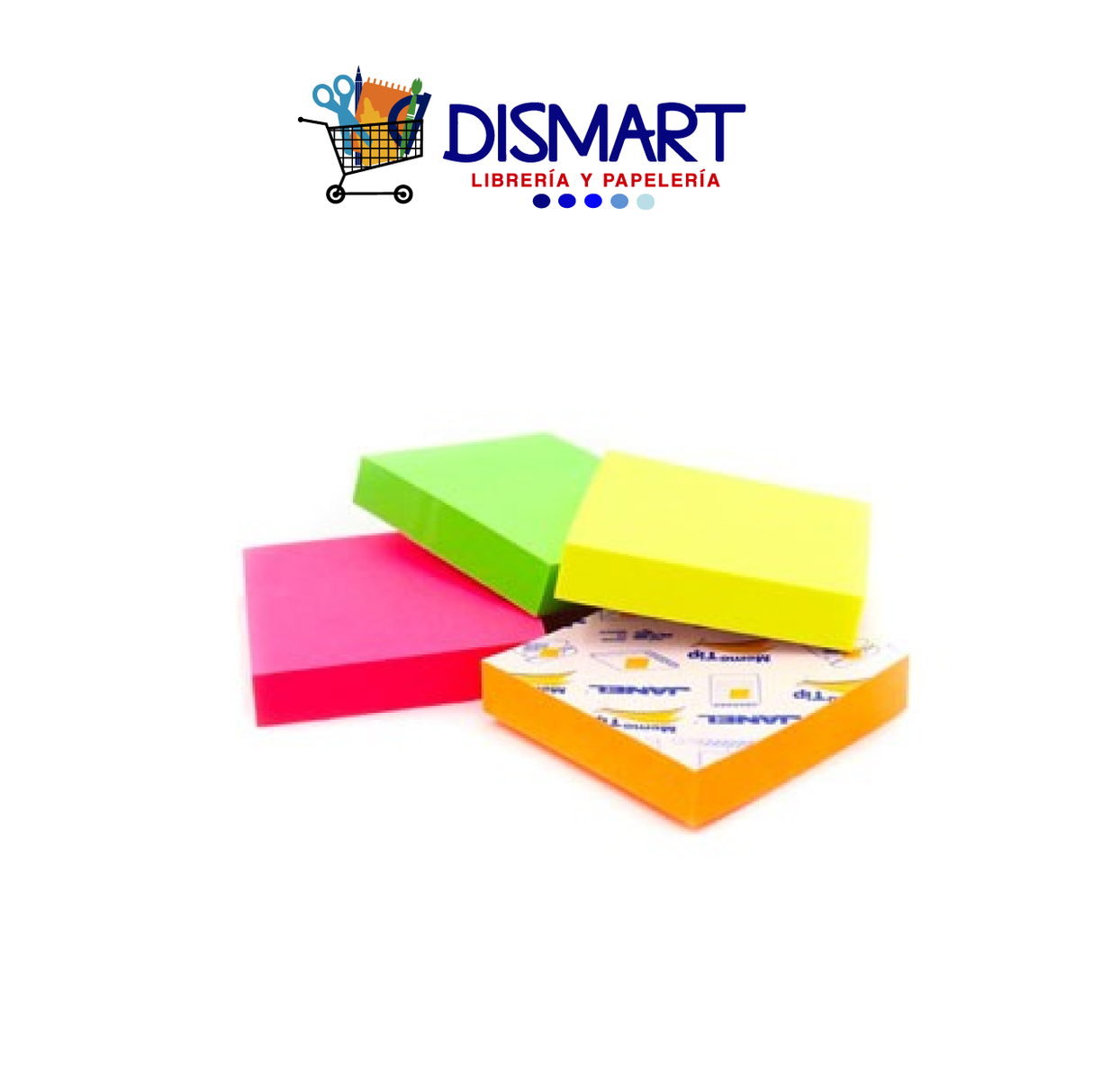 Block Notas Adhesivo 100H 1.5"x2" Neon. Memotip.