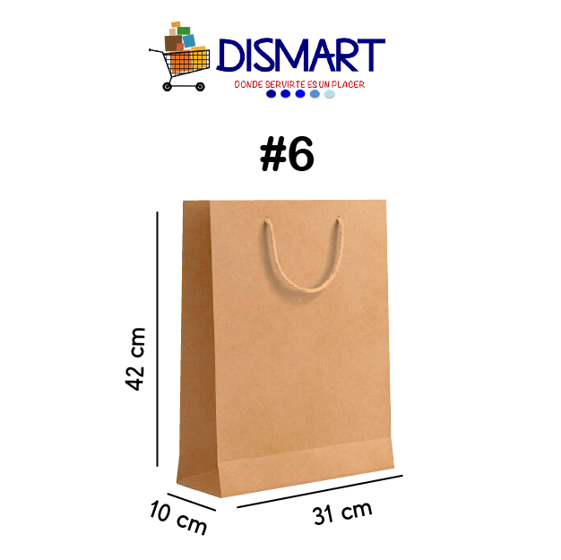 Bolsas Kraft Para Regalo No.6