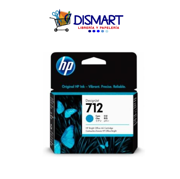 Cartucho Original HP Color Cian 712