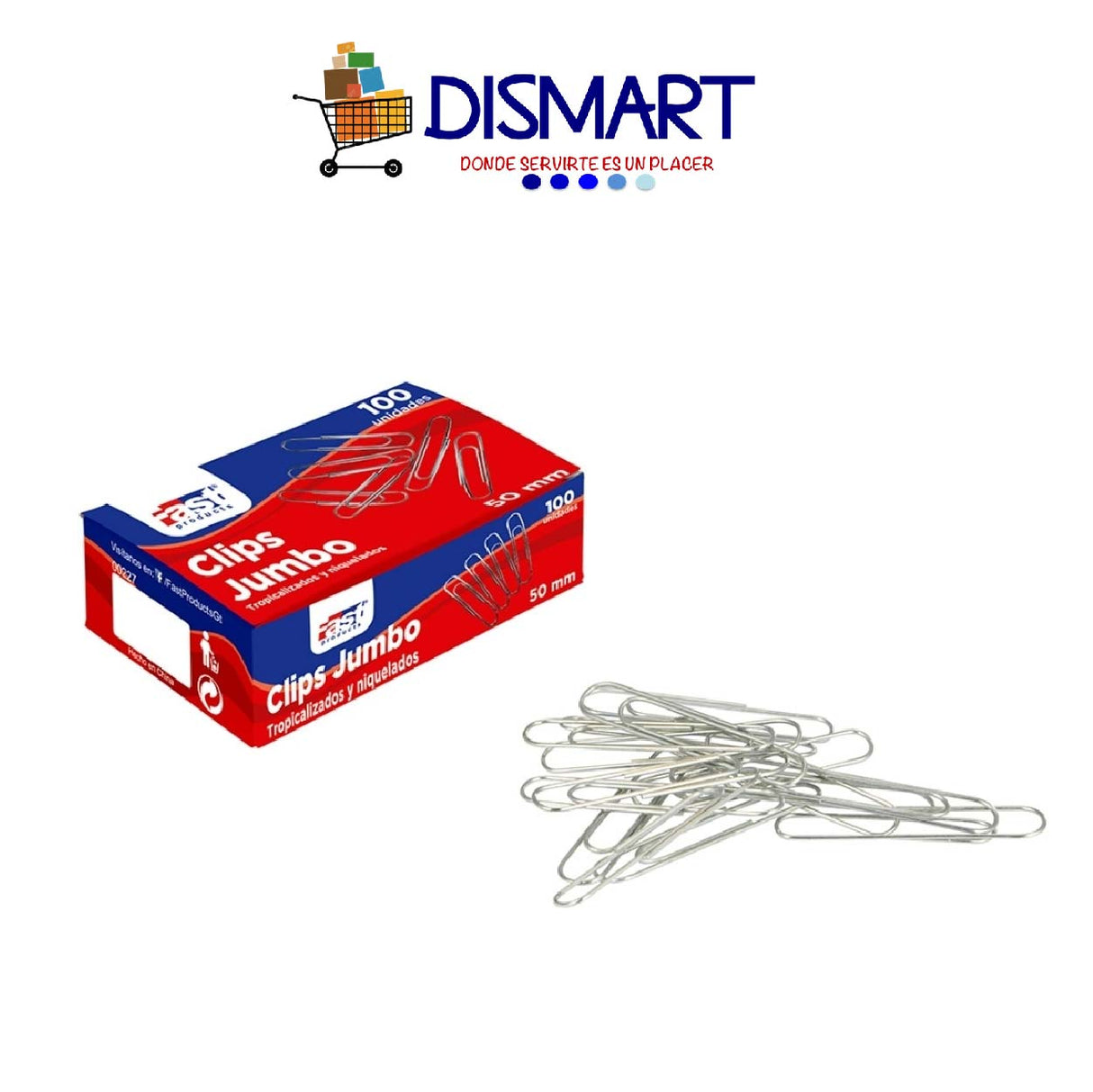 Clip Jumbo Niquelado - 50mm