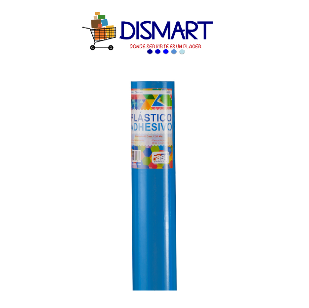 Plástico adhesivo contac rollo 45cm x 3mt. Celeste. Fast