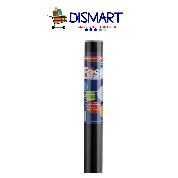 Plástico adhesivo contac rollo 45cm x 3mt. Negro. Fast
