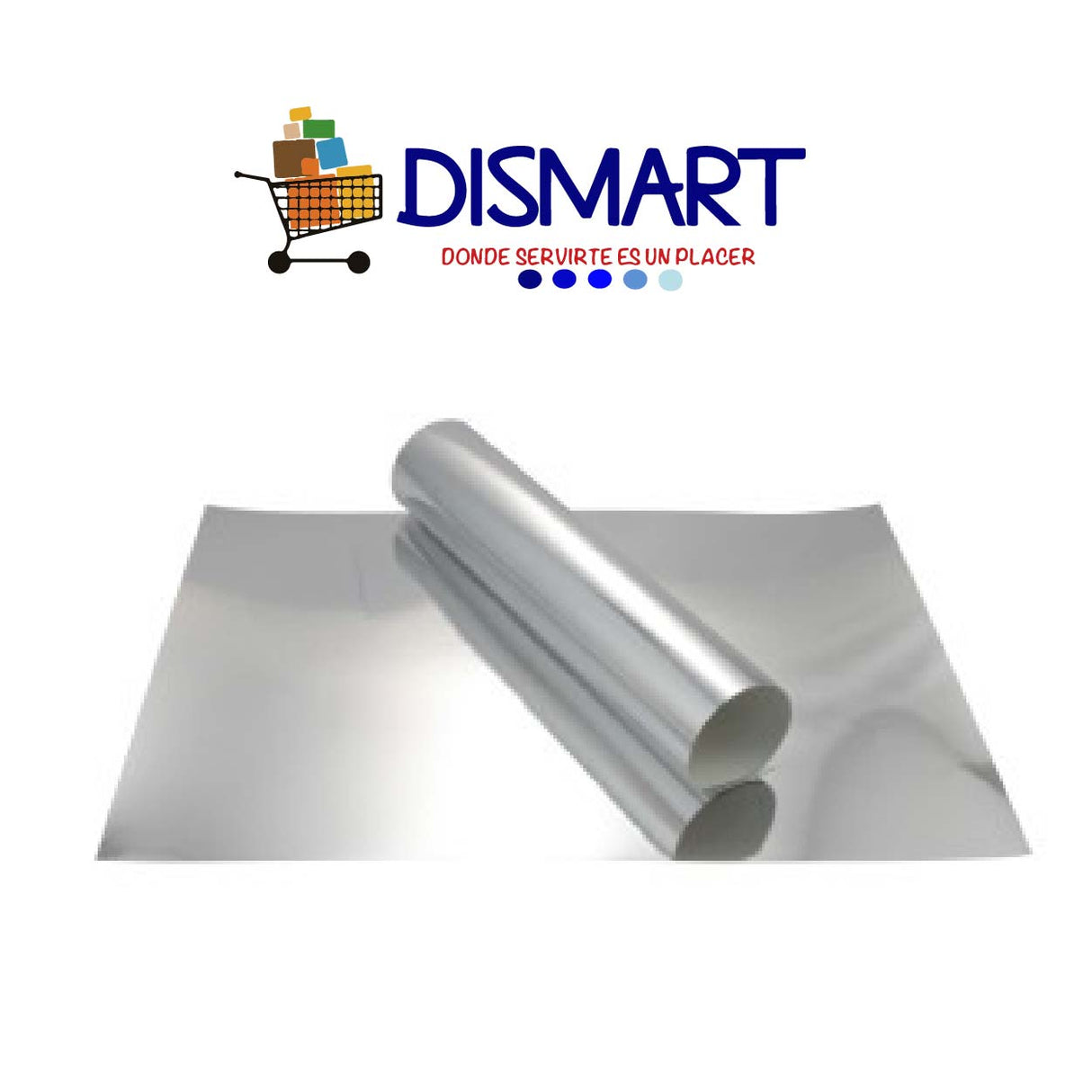 Cartulina Esmaltada 50x70cm. 220 Gramos. Plateado.