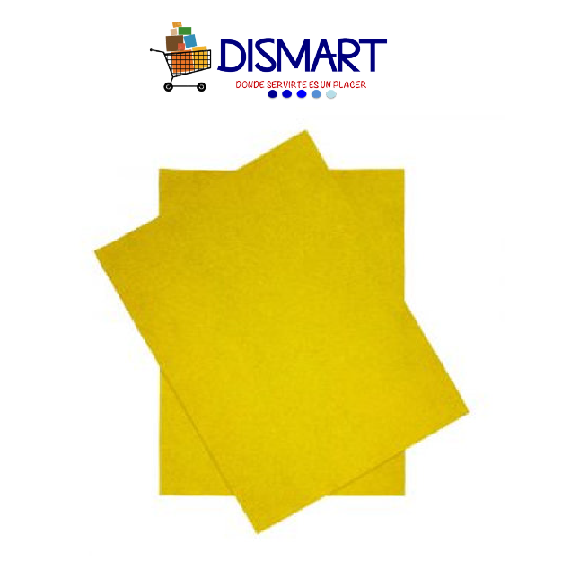Fieltro Hojas Carta Amarillo. Continental.