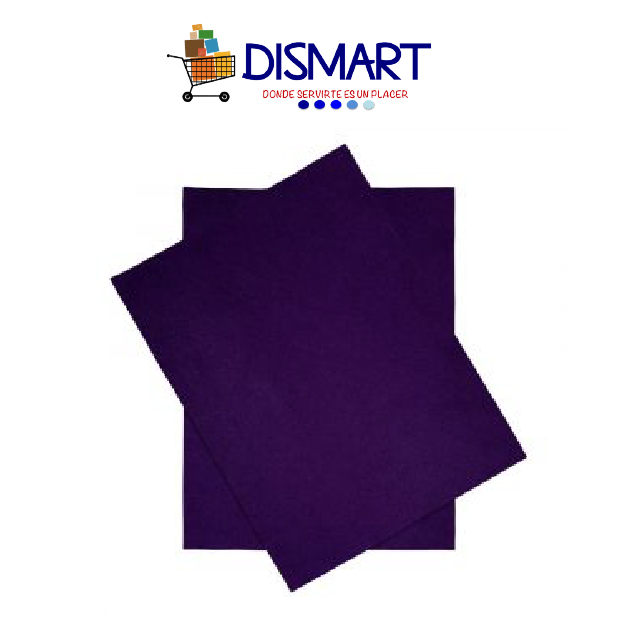 Fieltro Hojas Carta Morado. Continental.