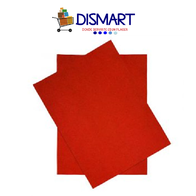 Fieltro Hojas Carta Rojo. Continental.