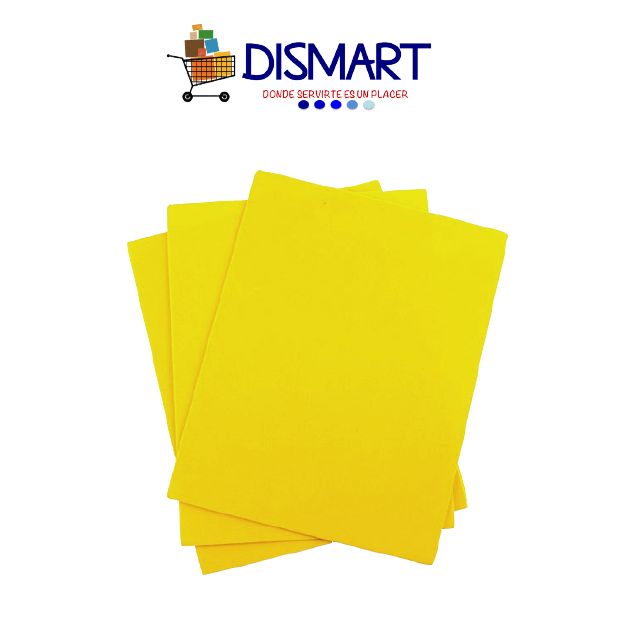 Foami Liso Hojas Carta Amarillo . Continental