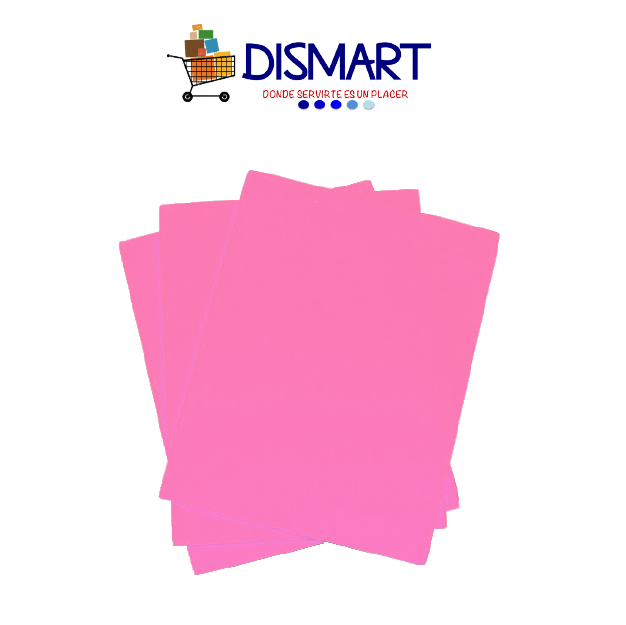 Foami Liso Hojas Carta Rosado . Continental