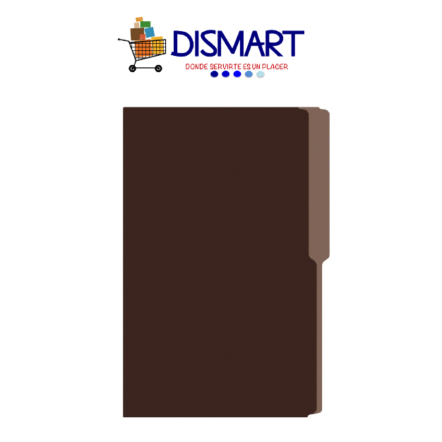 Folder Liso Colores Oficio Café