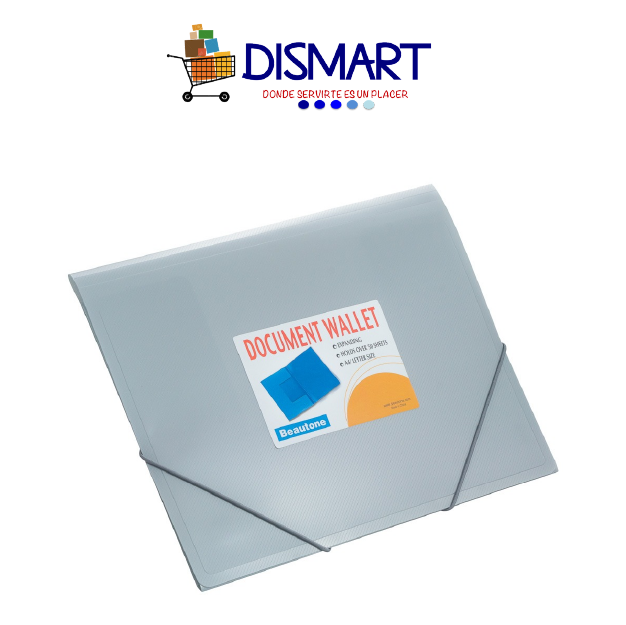 Folder Plástico Español. T/Carta. Plata. Beautone