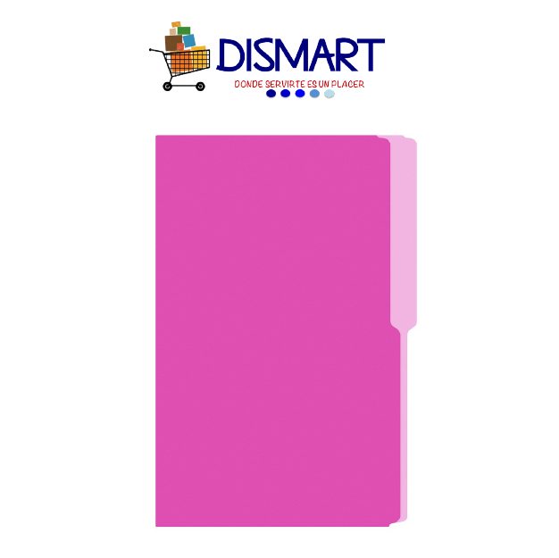 Folder Liso Colores Oficio Fucsia