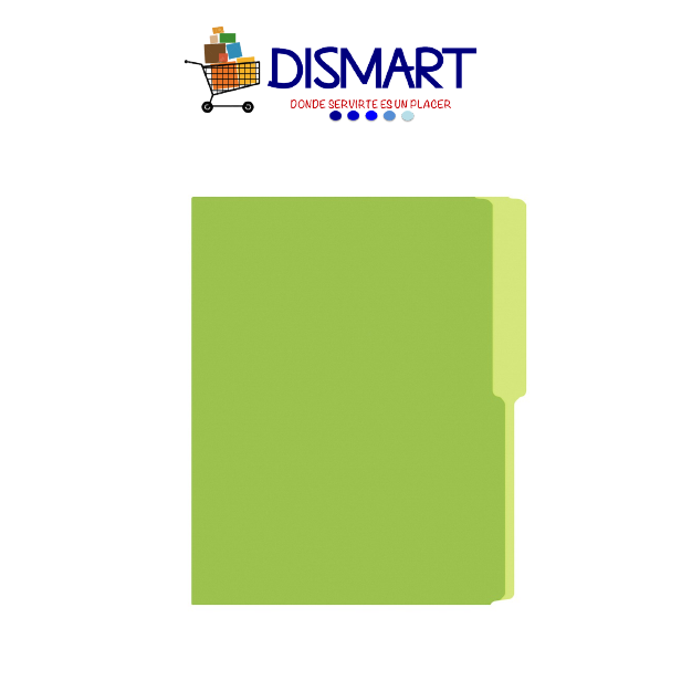Folder Liso Colores Carta Verde Limón