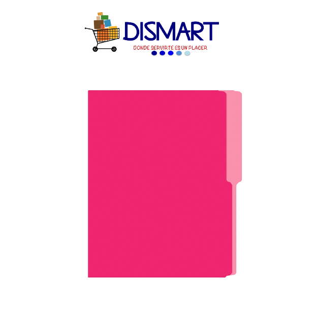 Folder Liso Colores Carta Rosado