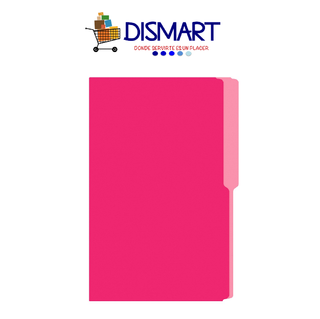 Folder Liso Colores Oficio Rosado
