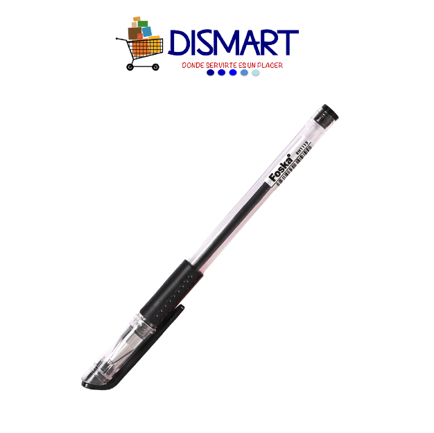 Bolígrafo Gel punto fino 0.5mm Negro - Foska