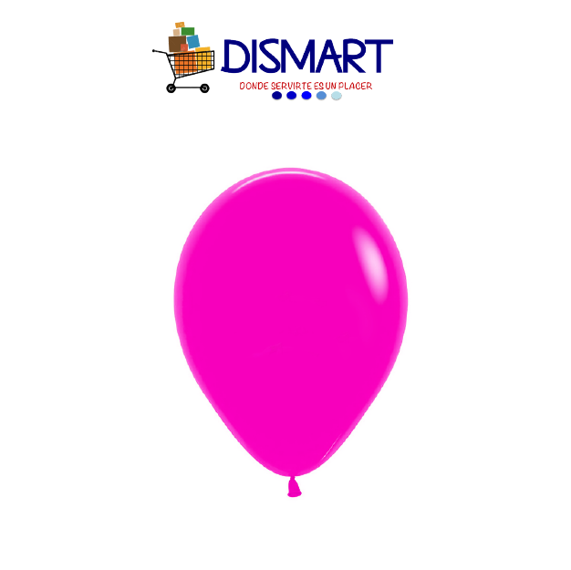 Globo Estándar #9 Liso Fucsia 25pcs. Flexouniversal