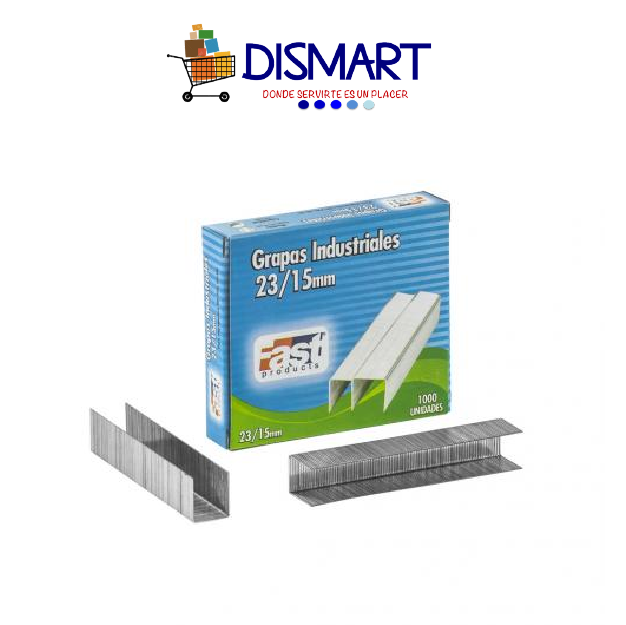 Grapa Uso Pesado 1,000u 23/15 de 15mm Fast. (120 Hojas)