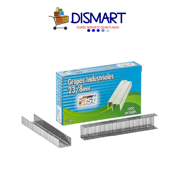 Grapa Uso Pesado 1,000u 23/8 de 8mm Fast.  (50 Hojas)