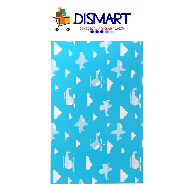 Cartulina Estampada T/Oficio Diseño Helicópteros