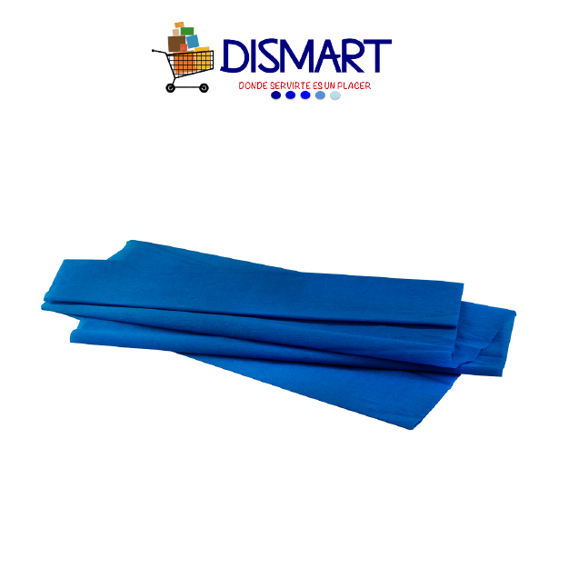 Papel Krepe Azul