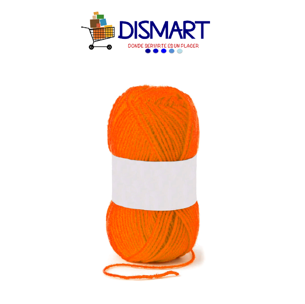 Lana Escolar Ovillo 15grm Naranja Continental