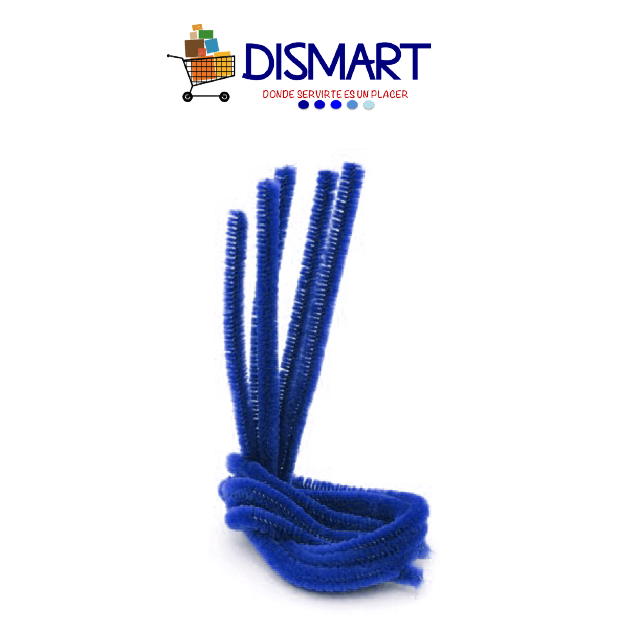 Limpiapipas Liso . Azul Oscuro. Bolsa x 100pcs. Continental