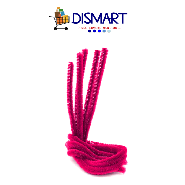Limpiapipas Liso . Fucsia.  Bolsa x 100pcs. Continental