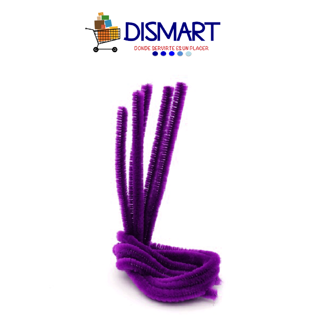 Limpiapipas Liso . Morado.  Bolsa x 100pcs. Continental