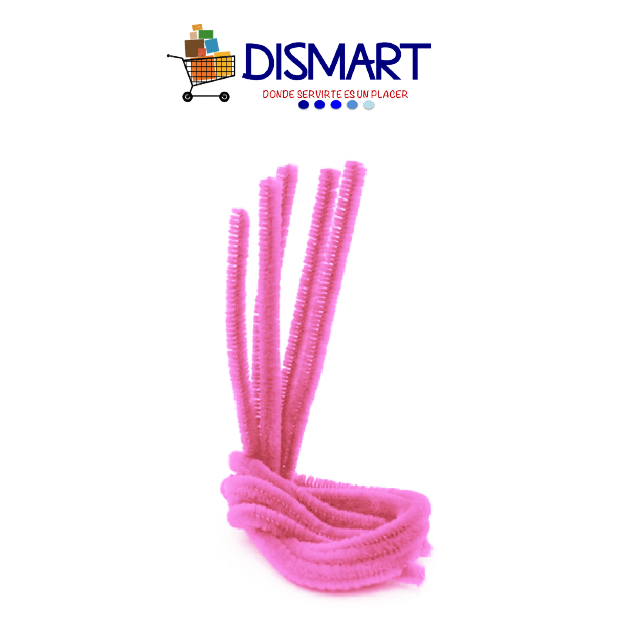 Limpiapipas Liso . Rosado.  Bolsa x 100pcs. Continental