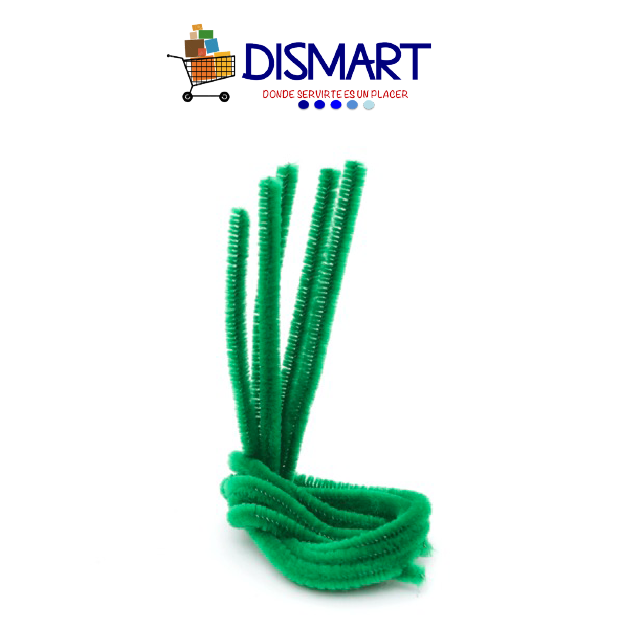 Limpiapipas Liso . Verde. Bolsa x 100pcs. Continental