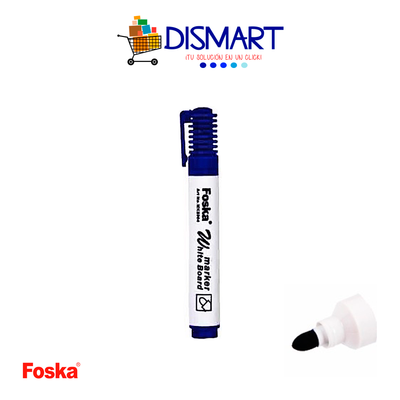 Marcador Pizarra P. Redonda Desechable Azul. Foska
