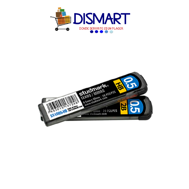 Mina 0.5mm Tubo x 20. Tono: HB. Studmark