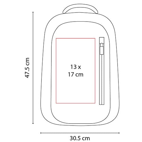 MOCHILA ESCOLAR MÓNACO ROJO