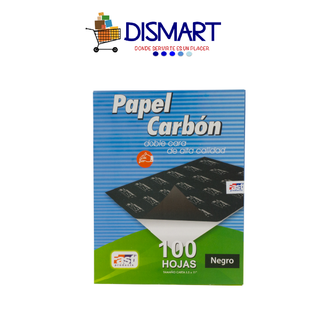 Papel Carbón Negro Carta. Caja x 100H. Fast