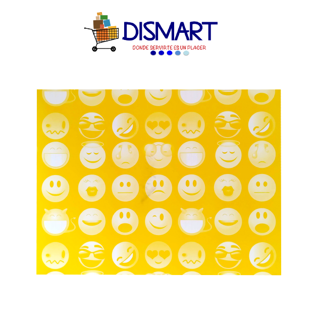 Cartulina Estampada T/Carta Diseño Emojis