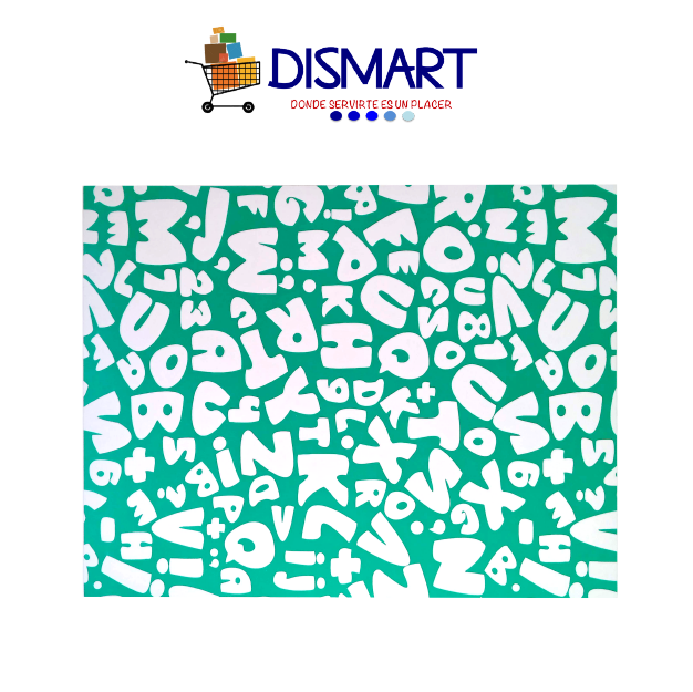 Cartulina Estampada T/Carta Diseño Letras