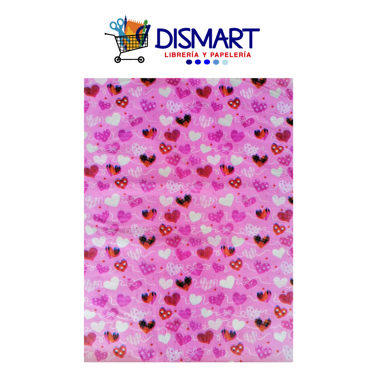 Papel Regalo Corazones Con Puntos